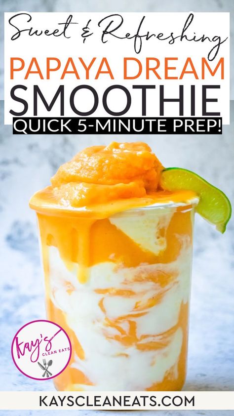 Papaya Recipes Dessert, Papaya Drink, Papaya Dessert, Tropical Fruit Recipes, Healthy Smoothies For Kids, Papaya Recipes, Papaya Smoothie, Papaya Tree, Ripe Papaya