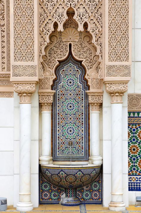 Moroccan architecture stock photo. Image of garden, malaysia - 27973732 Islam Architecture, Morocco Architecture, Architecture Traditional, Marble Wallpaper Phone, Moroccan Architecture, Moroccan Modern, Dallas Interior Design, Postage Stamp Design, Moroccan Art