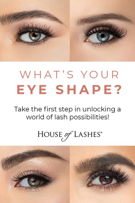 Discover the 6 most common eye shapes and determine which eye shape you have!

Once you know what your natural eye shape is you can learn the proper application and techniques that will be the most flattering for you.

It will also help determine which lashes will look best to really accentuate your natural beauty! How To Tell What Eye Shape You Have, False Lashes For Round Eyes, How To Determine Eye Shape, What Is My Eye Shape, What Lashes For Eye Shape, What Eyeliner For Eye Shape, Best Lashes For Eye Shape, Eye Shape Test, What Eye Shape Do I Have