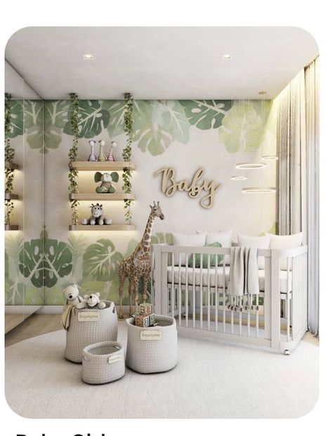 Safari Baby Room, Cozy Baby Room, Newborn Room, Baby Room Themes, Baby Room Neutral, Baby Boy Room Decor, Nursery Room Design, Girl Nursery Room, Baby Room Inspiration