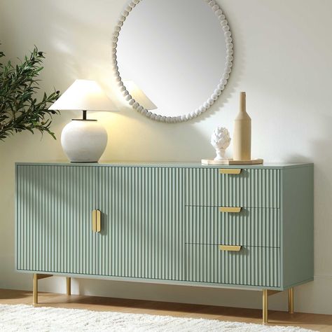 Latest Sofa Designs, Console Table Design, Large Sideboard, White Sideboard, White Dresser, Cottage Ideas, Living Room Green, Stylish Storage Solutions, Sideboard Furniture