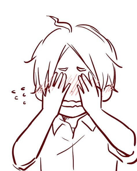 Flustered Anime Character, Flustered Face Drawing Reference, Chibi Flustered, Flustered Art Reference, Flustered Aesthetic, Anime Flustered Expression, Anime Flustered, Haikyuu Blushing, Flustered Face Drawing