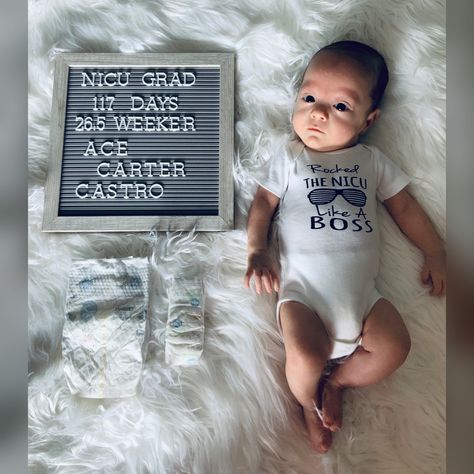 Preemie Due Date Picture, Preemie Babies Pictures Photo Ideas, Premie Photoshoot, Preemie Birth Announcement, Preemie Newborn Pictures, Nicu Baby Pictures Photo Ideas, Nicu Onesie Ideas, Nicu Graduate Photoshoot, Nicu Baby Tattoo Ideas