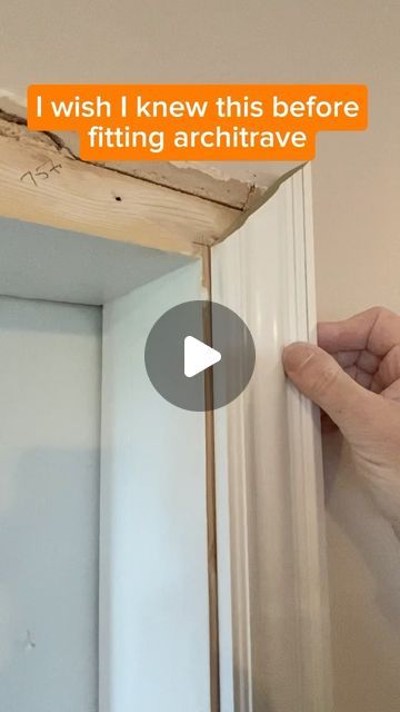 SKIRTING 4 U | SKIRTING BOARDS & WALL PANELLING on Instagram: "DIY Architrave Tip 🚪💡" Diy Skirting Boards, Wall Skirting Ideas, Architrave Ideas, Wood Skirting Boards, Skirting Board Ideas, Architraves And Skirting, Corner Door, Tree Projects, Trim Ideas