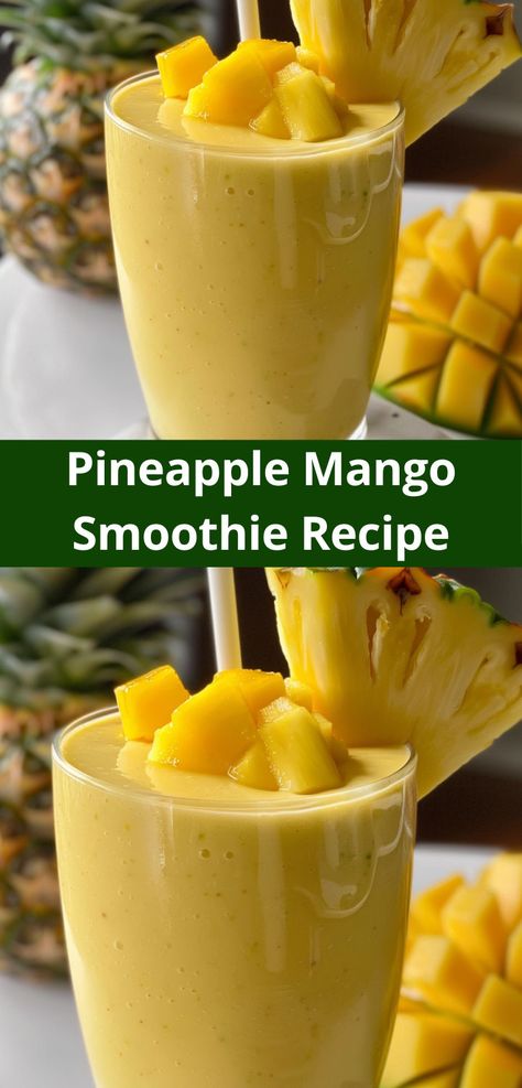 How about a tropical pineapple smoothie? This Pineapple Mango Smoothie Recipe is one of the best drink ideas, blending pineapple and mango for a delightful beverage. Pinapple Smoothie Recipes, Pineapple Mango Smoothie, Tropical Breakfast, Tropical Drink Recipes, Mango Smoothie Recipe, Tropical Smoothie Recipes, Pineapple Smoothie Recipes, Mango Pineapple Smoothie, Mango Smoothie Recipes