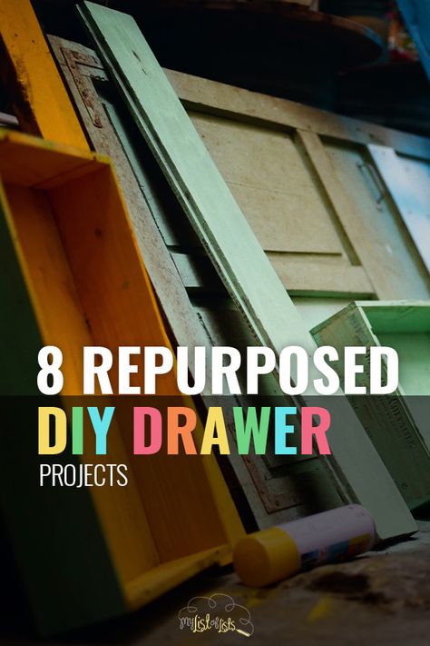 Keep old drawers out of your attic with a few repurposed DIY drawer projects. These DIY drawer projects are incredible! #drawer #repurposed #DIY #homedecor Drawer Crafts Projects, Crafts With Old Drawers, Drawer To Shelf Diy, Recycle Drawers Projects, Diy Drawer Upcycle, Upcycle Old Drawers, Projects With Drawers, Repurpose Drawers Diy Ideas, Crafts With Drawers