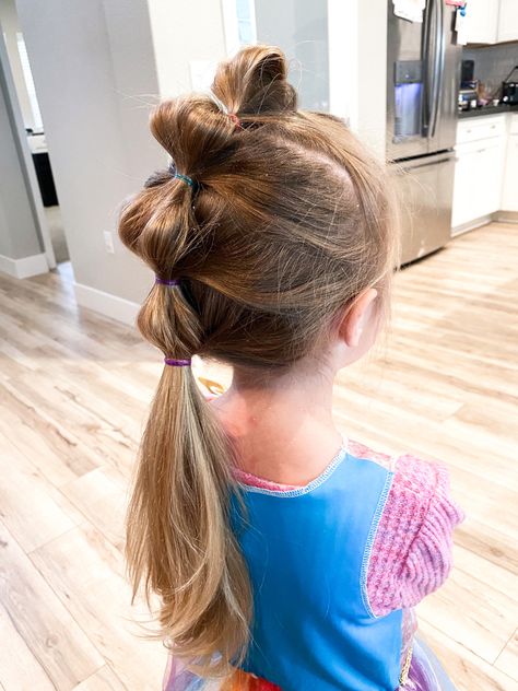 Unicorn pony tail, Unicorn Hair, Unicorn Costume, Kids Hairstyles, Ponytail, Toddler Hairstyles Unicorn Mane Hair, Unicorn Costume Hairstyles, Unicorn Costume Hair, Crazy Hair Day Ponytails, Crazy Unicorn Hair, Girls Unicorn Hair, Unicorn Costume Girl, Toddler Unicorn Makeup, Kids Unicorn Hair