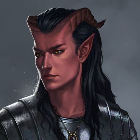 Feral Tiefling Male, Male Fighter Dnd, Teifling Male Character Art, Tiefling Oc Male, Tiefling Male Art, Male Tiefling Character Design, Tiefling Male Character Concept, Male Tiefling Art, Tiefling Character Design Male