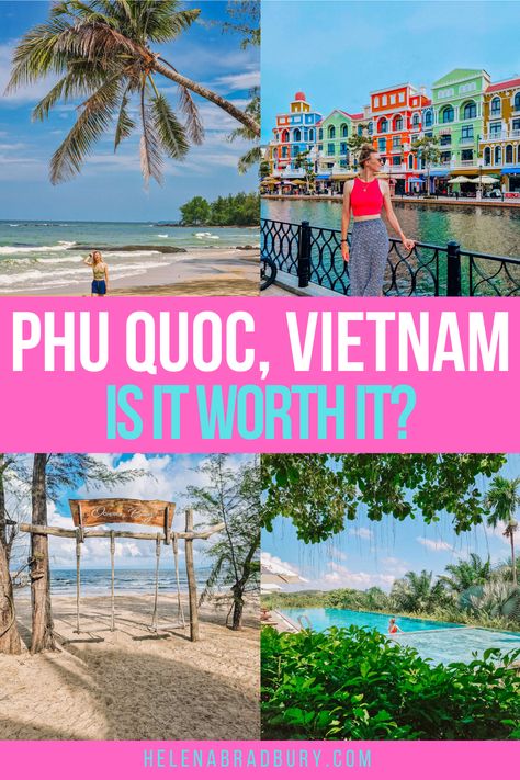 Is Phu Quoc, Vietnam worth visiting? Here’s everything you need to know about planning a trip to Phu Quoc and the best things to do on the island. | phu quoc island travel | phu quoc travel | phu quoc tips | is phu quoc worth visiting | phu quoc island beaches | phu quoc vietnam | phu quoc island grand world | grand world phu quoc | what to do in phu quoc | things to do in phu quoc | phu quoc things to do | how to get to phu quoc Phu Coc Vietnam, Vietnam Phu Quoc, Phu Quoc Vietnam, Vietnam Holiday, Phu Quoc Island, Vietnam Itinerary, Vietnam Holidays, Thailand Vacation, Instagram Places