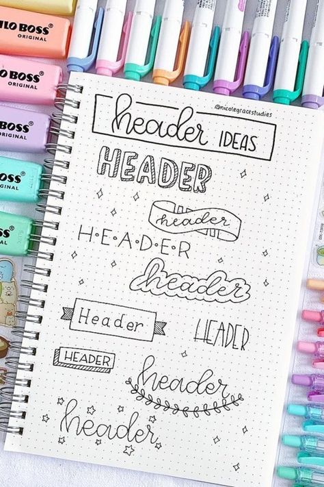 Notesbog Design, Bullet Journal Titles, Tatabahasa Inggeris, Bullet Journal Headers, December Quotes, 26 December, Title Ideas, Bullet Journal Font, Bullet Journal Banner