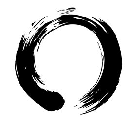 The Ensō is an unfinished ink circle. "It symbolizes absolute enlightenment, strength, elegance, the universe, and the void; it can also symbolize the Japanese aesthetic itself. As an "expression of the moment" it is often considered a form of minimalist expressionist art."    - David Ceng Tato Lingkaran, Zen Tattoo, Petit Tattoo, Circle Tattoo, Zen Buddhism, 문신 디자인, Japanese Aesthetic, Aikido, Sumi E