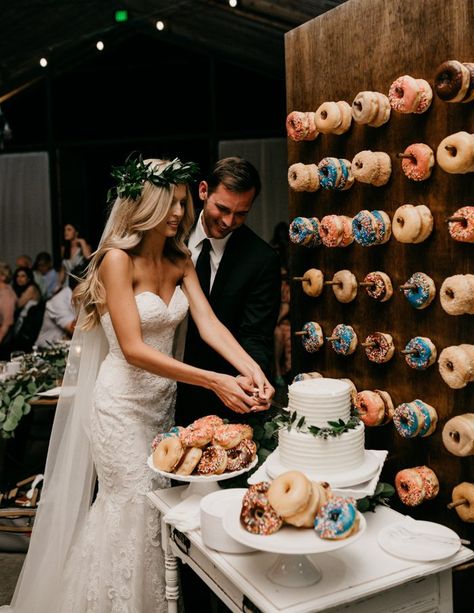 Wedding Donuts, Wedding Dessert Table, Wedding Wall, Nontraditional Wedding, Wedding Forward, Wedding Goals, Wedding Cake Designs, Wedding Desserts, Traditional Wedding