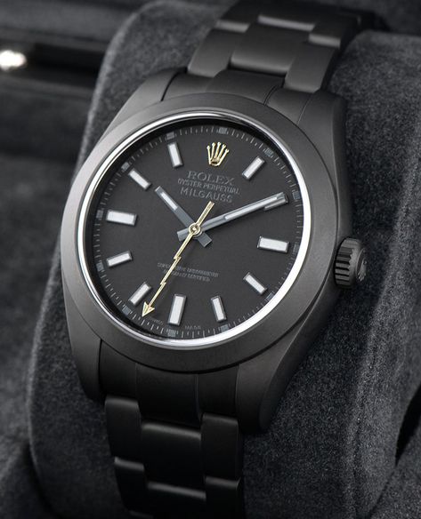 Rolex Black Milgauss Black Rolex, Rolex Milgauss, Office Man, Office Men, Swiss Army Watches, Watches Rolex, Rolex Watches For Men, Rolex Explorer, Expensive Watches