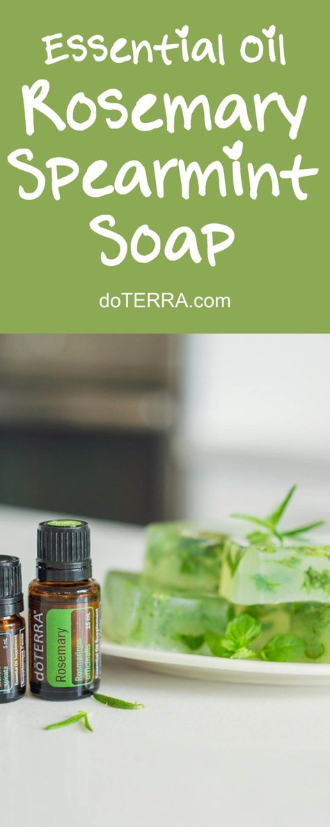 doTERRA Essential Oils DIY Rosemary Spearmint Soap Recipe Essential Oil Soap Recipe, Doterra Rosemary, Rosemary Soap, Bath Diy, Diy Soap Recipe, Essential Oil Beauty, Bath Recipes, Spearmint Essential Oil, Essential Oils Gifts