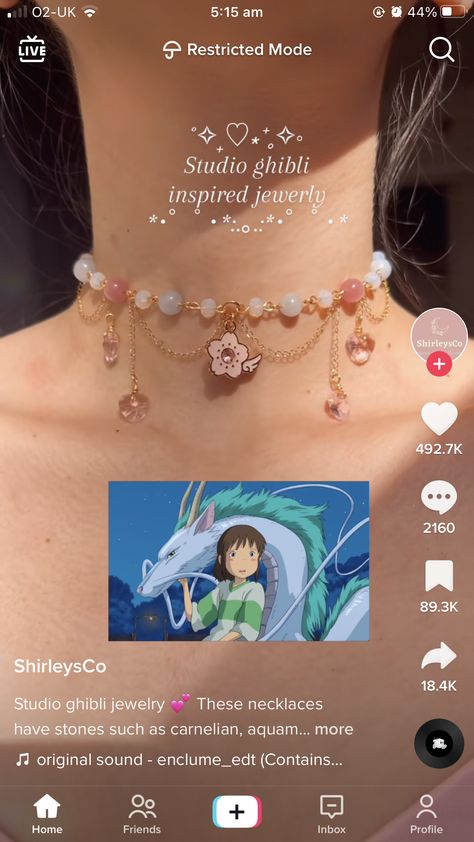 Anime Themed Jewelry, Jjk Jewelry, Studio Ghibli Necklace, Ghibli Necklace, Studio Ghibli Jewelry, Ghibli Jewelry, Beads Craft Jewelry, Diy Jewelry Unique, Bead Charms Diy