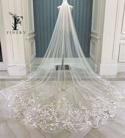 Wedding Veil Blusher, Wedding Cathedral, Unique Veil, Lace Mantilla Veil, Soft Tulle Veil, Custom Veil, Lace Cathedral Veil, Lace Veils Bridal, Cathedral Bridal Veils