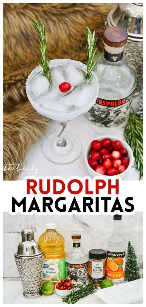 christmas margarita Christmas Margarita Recipe, Lime Cocktail Recipes, White Christmas Margarita, Christmas Margarita, Festive Holiday Cocktails, Margarita Bar, Beach Christmas Ornaments, Rudolph Christmas, Margarita Cocktail