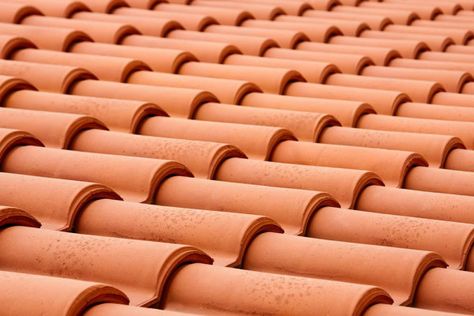 Genteng Atap, Spanish Tile Roof, Concrete Roof Tiles, Terracotta Roof Tiles, Roofing Tiles, Roof Restoration, Clay Roof Tiles, Clay Roofs, Terracotta Roof