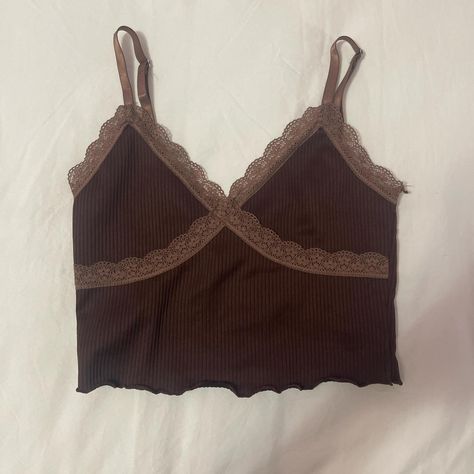 short brown lace cami top 🧸 🤎

fall aesthetic,... - Depop Aesthetic Halloween Costumes, Fall Aesthetic Halloween, Brown Crop Top, Y2k Fairy, Aesthetic Halloween, Lace Cami Top, Fall Aesthetic, H&m Women, Lace Cami