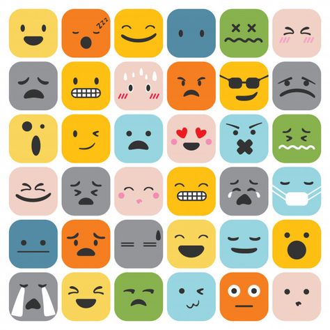 Emotions Cards, Emoji Set, Emoticons Emojis, Emoji Backgrounds, Emoji Design, Simple Character, Face Icon, Emoji Faces, Cute Emoji