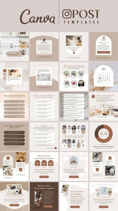 Instagram Design Layout, Free Logos, Instagram Branding Design, Instagram Template Free, Instagram Template Design, Branding Template, Social Media Pack, Instagram Branding, Design Social Media