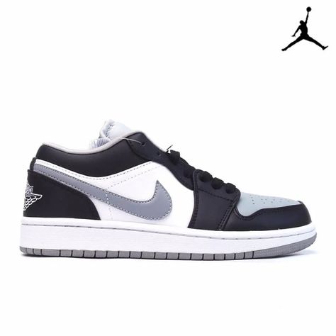 Air Jordan 1 Low 'Light Smoke Grey' Black White-553558-039-Air JORDAN 1-The Air Jordan 1 Low 'Smoke Grey' gives a new iteration of the legendary shoe form, updated in Black and Black. Its upper accentuates a leather base with overlays and the standard Win Dream Shoe, Rapunzel Disney, Nike Jordans, Jordans Shoes, Black And Black, Nike Shoes Jordans, Cute Sneakers, Swag Shoes, Air Jordan 1 Low