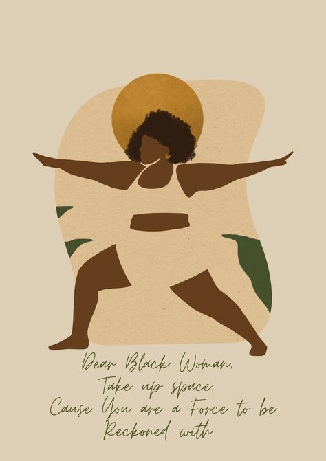 Dear Black Woman Yoga Baddiedigital Download. Available Soon - Etsy Australia Black Woman Yoga Art, Black Yoga Aesthetic, Yoga Aesthetic Black Women, Black Woman Working Out, Healthy Black Woman, Vision Board Black Woman, Cleaning Energy, Black Woman Yoga, Yoga Teacher Resources