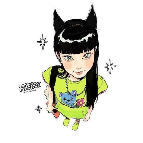 (newjeans) not mine!!! New Jeans Bunny Drawing, Entp Girl, New Jeans Drawing, Bunnies Newjeans, Kpop Illustration, Newjeans Fanart, Newjeans Powerpuff, Art Mignon, Cute Animal Drawings Kawaii