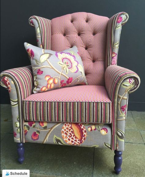 Wingback chair living room