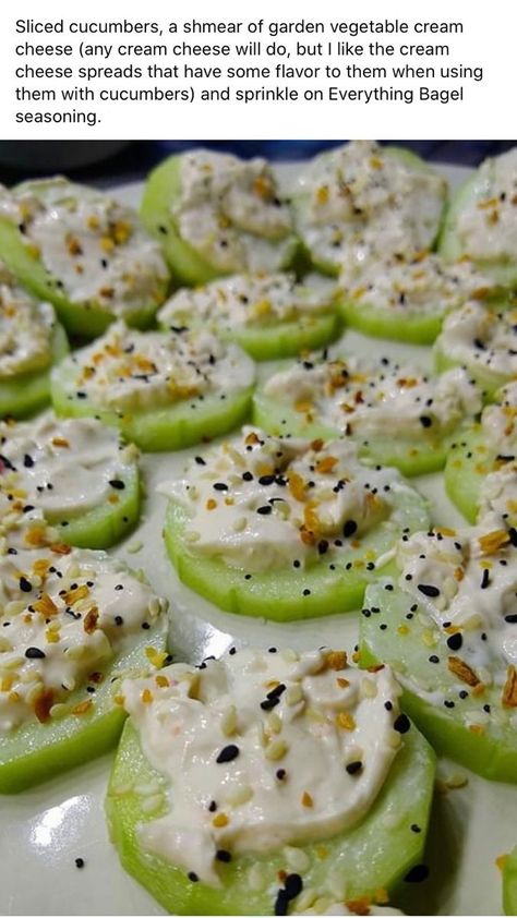 Easy Cold Appetizers & Finger Foods For Summers Parties & Picnics - RecipeMagik Lake Food Ideas Summer, Food Ideas Summer, Lake Food Ideas, Cucumber Recipes, Boat Food, Lake Food, Bariatric Recipes, Snacks Für Party, Everything Bagel