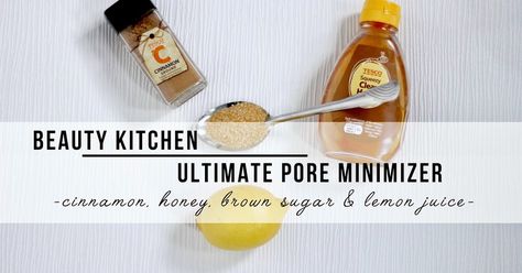 Diy Pore Minimizer, Pore Minimizer Diy, Pore Cleansing Mask, Face Mask For Pores, Pore Mask, Pore Minimizer, Honey Diy, Honey Mask, Acne Face Mask