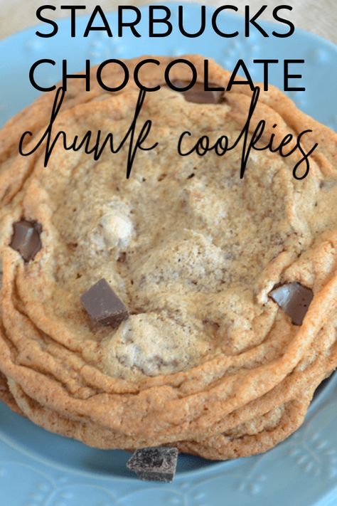 Starbucks Cookie Recipe Copycat, Starbucks Copycat Brownies, Starbucks Chocolate Chip Cookies Recipe, Copycat Starbucks Chocolate Chip Cookies, Starbucks Cookies Recipe, Starbucks Cookie Recipe, Starbucks Bakery Recipes, Starbucks Chocolate Chip Cookie Recipe, Starbucks Recipes Food