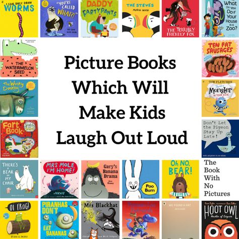 Picture Books Which Will Make Kids Laugh Out Loud - Ivy's Library Quirky Books, Funny Books For Kids, Funny Books, Elementary Books, Teaching Boys, Mo Willems, Funny Pictures For Kids, Middle Grade Books, Kids Laughing