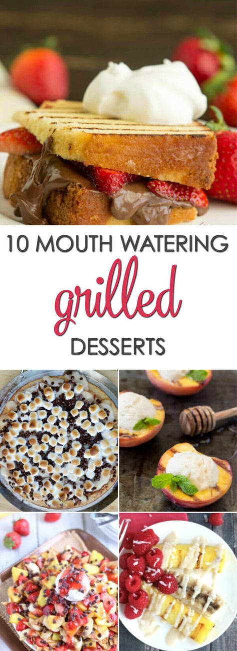 When the weather gets hot, the last thing you want to do is fire up the oven.  Here are 10 Grilled Dessert Recipes that will please any crowd. Flat Top Grill Desserts, Grilled Beef Recipes, Grilled Desserts, Delicious Slow Cooker Recipes, Dessert Recipies, Tenderloin Recipes, Summer Dessert Recipes, Fun Easy Recipes, Low Carb Yum