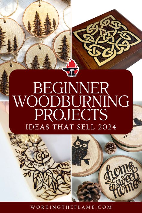 Ideas For Wood Burning Diy Projects, Wood Burned Signs Diy, Round Wood Burning Patterns, Wood Burning Gel Ideas, Easy Woodburning Ideas Diy Gifts, Wood Burned Gift Ideas, Wood Burning Home Decor, Wood Burned Ornaments Tree Slices, Wood Burn Gift Ideas