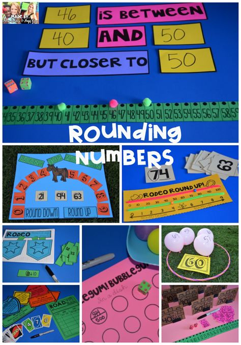 Step into 2nd Grade with Mrs. Lemons: Rounding Numbers and Place Value for THIRD Grade Rounding 3rd Grade, Rounding Lesson, Rounding Games, Rounding Activities, Teaching Rounding, Teacher Tricks, Sped Math, Rounding Numbers, Amy Lemons