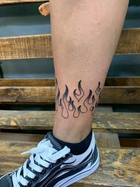 Flames Tattoo Leg, Hell Or High Water Tattoo, Fuego Tattoo, Temporary Tattoo Ideas, Arm Tattoos For Guys Forearm, Hand Tattoo Designs, Best Tattoo Ever, Art Flash, Girls Tattoo