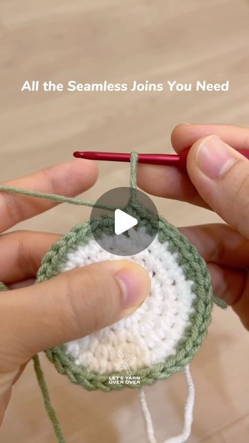 Basics Of Crochet, Crochet Techniques Tutorial, Hdc Crochet Tutorial, Crochet Joining Techniques, Invisible Join Crochet, Crochet Lessons Tutorials, Crochet Invisible Join, Crochet Tricks, Crochet Rabbit Free Pattern