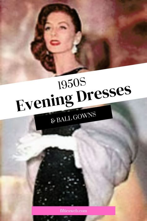 Women’s fashion has undergone a lot of changes throughout history especially when it comes to evening gowns, with each era featuring its own unique styles and trends. One of the most iconic eras in fashion history is the 1950s, which was marked by an explosion of feminine refinement. The 1950s was a time of post-war optimism and prosperity in the United States. Fashion during this era was characterized by a desire for glamour, femininity, and elegance. 1950 Glamour Dresses, 1950s Fashion Glamour, 1950s Evening Wear, 1950s Celebrities Fashion, Elizabeth Taylor Style 1950s, 1950 Evening Dress, 1950s Dinner Dress, 1950 Formal Dress Gowns, Elegant 1950s Party