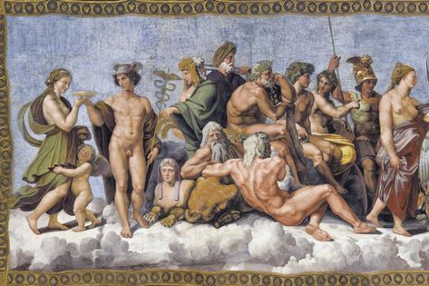 Twelve Olympians, Gods Of Olympus, The Pantheon, Roman Art, History Projects, Greek Mythology, The Twenties, Rome, Villa