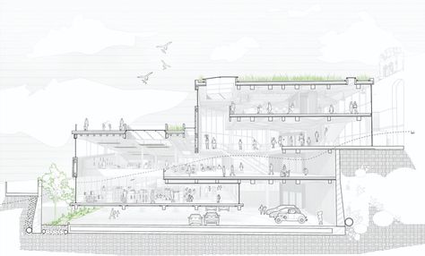 Architectural Section Perspective, Perspective Section Drawing, Section Perspective Architecture Drawing, Architecture Section Perspective, Perspective Section Architecture, Section Perspective Architecture, Section Perspective, Perspective Section, Section Drawing Architecture