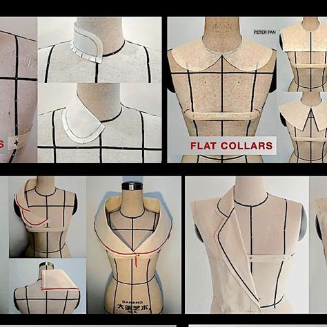 EWST fashionlab on Instagram: "New course "Collars draping" has been added to the existing full courses - the courses "by garments" (dresses, skirts, jackets) and "by skills level" (basic, intermediate and advanced including Complete 3-level Couture Draping course) You will learn the draping of comprehensive varieties of collars - stand collar, convertible (most common collar - a "mother" of many collar types), flat collars, several shawl collars, portrait collars and certainly tailored collars used for jackets. We remind about our discount campaign on 18&19 November where you get 50% discount for any draping course including the new one! Check the link in bio to learn about the campaign. Check the comments section to learn about "Collars Draping" course. #drapingprocess #draping #c Shawl Collar Pattern Drafting, Shawl Collar Pattern, Couture Draping, Collar Types, Collar Pattern, Shawl Collar, A Mother, Types Of Collars, Stand Collar