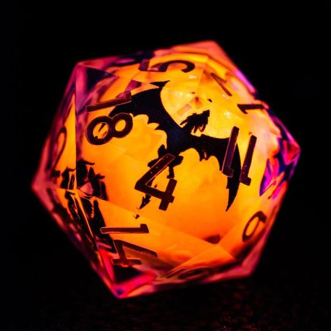 Cool Dice Sets, Glow In The Dark Liquid, Dice Ideas, Cool Dnd Dice, Dice Dragon, Dice Goblin, Resin Dice, Dnd Dice Set, Dungeons And Dragons Dice