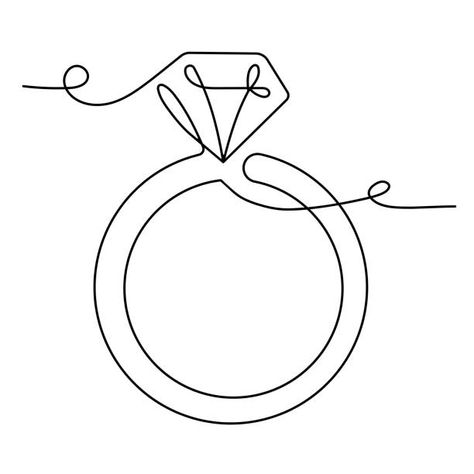 35,681 Continuous Line Drawing Stock Photos, Pictures & Royalty-Free Images - iStock Line Art Engagement, Ring Line Art, One Line Drawing Engagement Ring, One Line Wedding Drawing, Line Art Continuous, Line Art Jewelry, Continous Line Drawing, One Continuous Line Drawing, Light Bulb Symbol