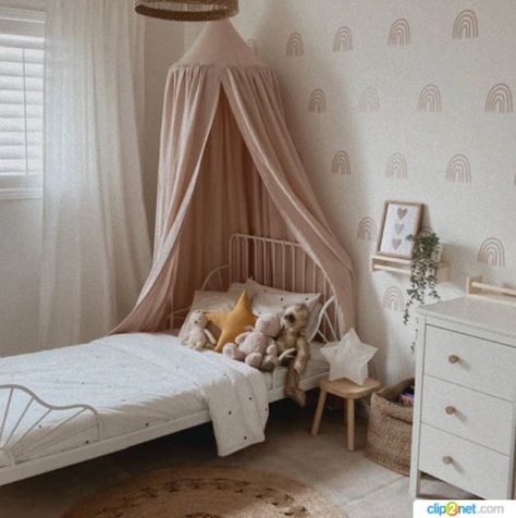 Canopy Nursery, Nursery Canopy, Rainbow Wall Decal, Crib Canopy, Play Tents, Babies Room, Cozy Nursery, Toddler Rooms, Bed Canopy