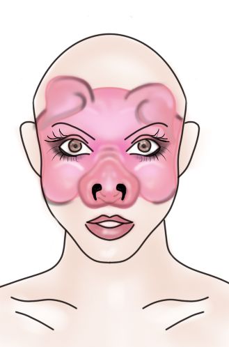 Pig Makeup Halloween, Pig Face Paint, Pig Makeup, Shrek Jr, Pig Costume, Animal Face Paintings, Exotic Makeup, Animal Makeup, Pig Costumes