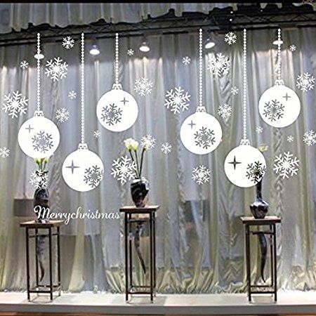 Christmas Window Painting, Christmas Wall Stickers, Christmas Window Stickers, Snowflake Lights, Buddha Decor, Christmas Window Display, Christmas Window Decorations, Family Decor, Wall Stickers Home Decor