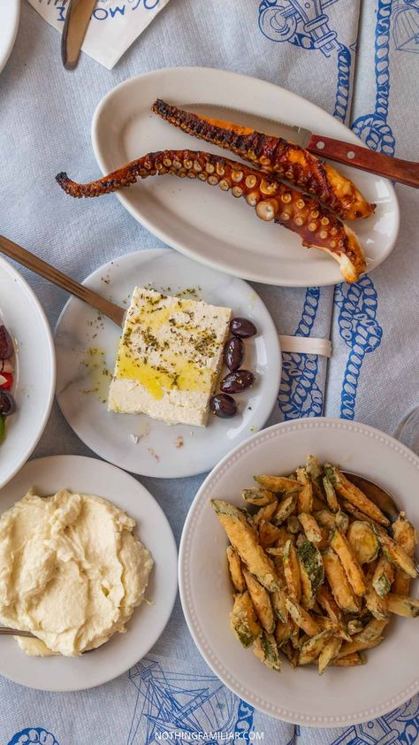 Ancient Greek Food, Greek Foods, Greek Dinners, Greece Food, Greek Vacation, Best Greek Islands, Greek Restaurants, Greek Dishes, Heraklion