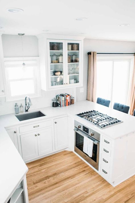 Kitchen Remodel Small Space Inspiration, Interior Dapur, Small Kitchen Decor, Tiny House Kitchen, Small Space Kitchen, Hus Inspiration, Kitchen Diy, Apartment Kitchen, Tiny Kitchen