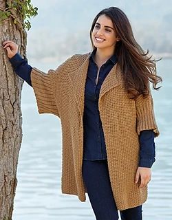 Ravelry: Katia Basics #11 - patterns Crochet Long Cardigan Pattern Free, Crochet Long Cardigan Pattern, Long Cardigan Pattern, Cardigan Pattern Free, Crochet Long Cardigan, Crochet Cardigan Pattern Free, Knit Cardigan Pattern, Creative Knitting, Knit Vest Pattern